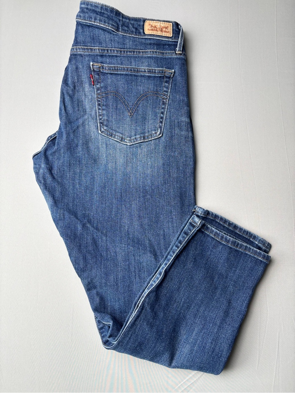 Levi's Women’s 512 Blue Straight-Leg Jeans size 12